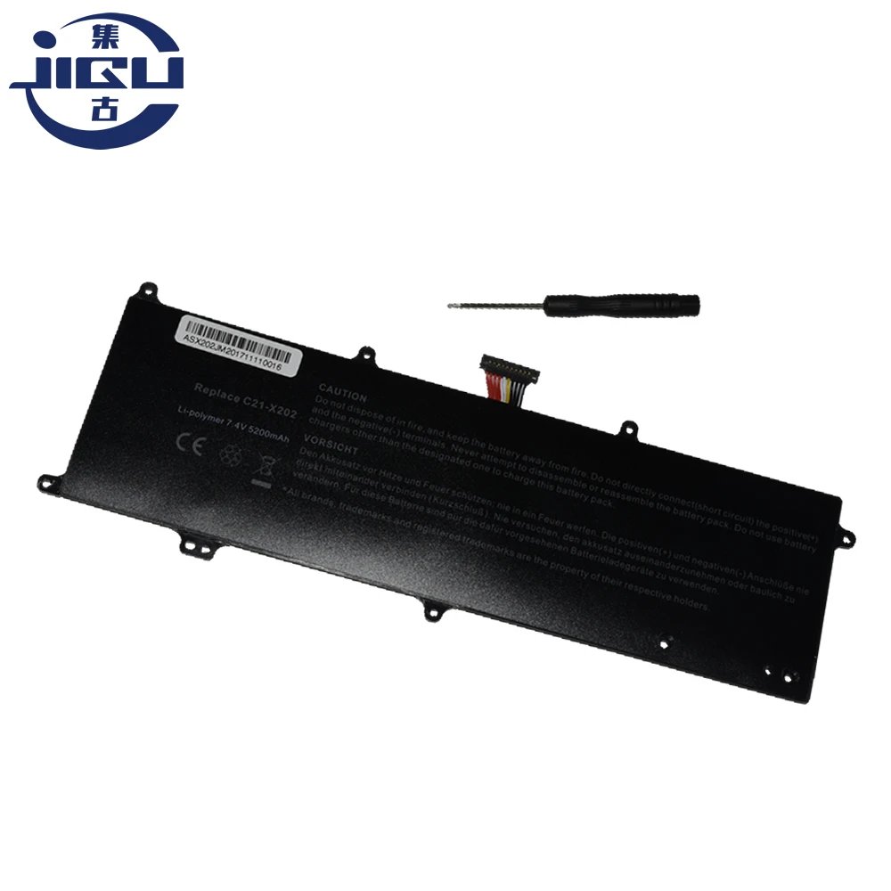 Аккумулятор JIGU для ноутбука ASUS S200L3217E S200E X201E s200li237 VivoBook ARM C21 X202 S200 X201 X202E CT006H|laptop