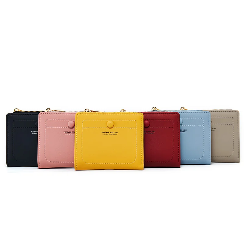 Кошелек женский кожаный короткий тонкий | Багаж и сумки