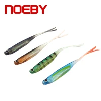 noeby 4pcs soft fishing lures 115mm 5 3g silicone fishing lures artificial soft wobblers for carp fishing