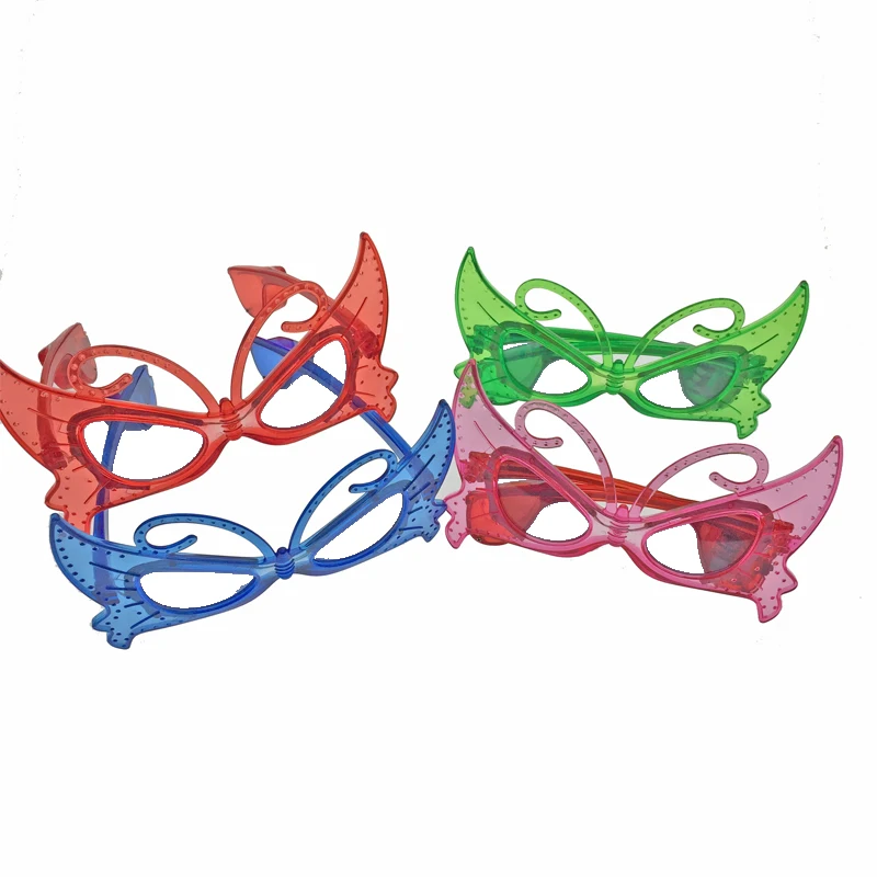 Прямая продажа с фабрики 12 шт./лот светящиеся очки-бабочки реквизит для концерта