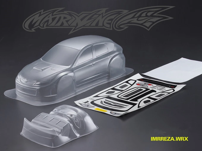 Корпус для ПК IMRREZA WRX 10 WRC drift RC ширина 190 мм прозрачный без рисунка корпус дрифта hsp