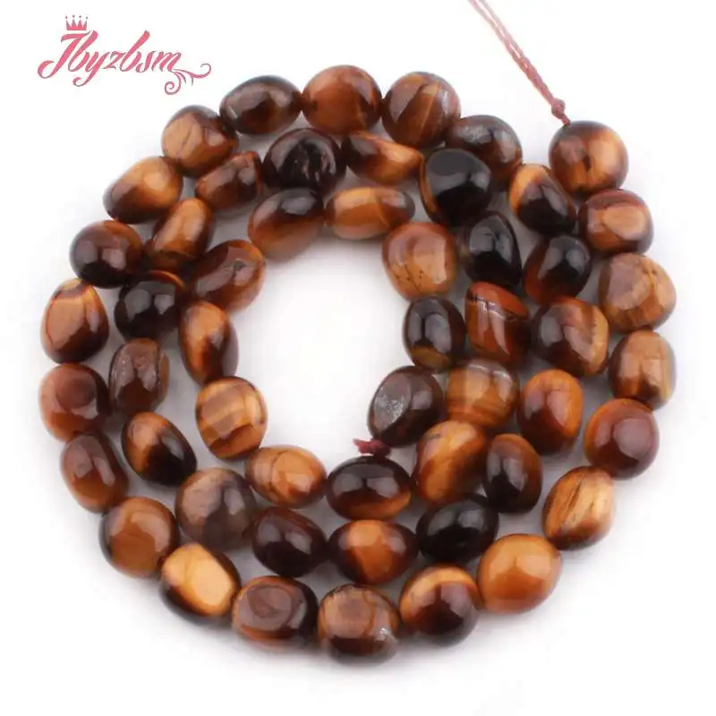 Yellow Tiger Eye 4x6x5-8mm нерегулярный, свободной формы натуральный камень разделитель для DIY ожерелье ювелирные изделия для создания браслетов 1" - Цвет: Yellow Tiger Eye
