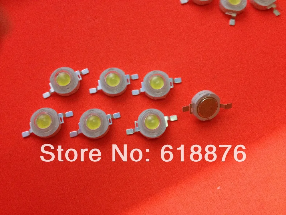 Бесплатная доставка 100 шт. светодиод холодного белого света высокой мощности 3 Вт