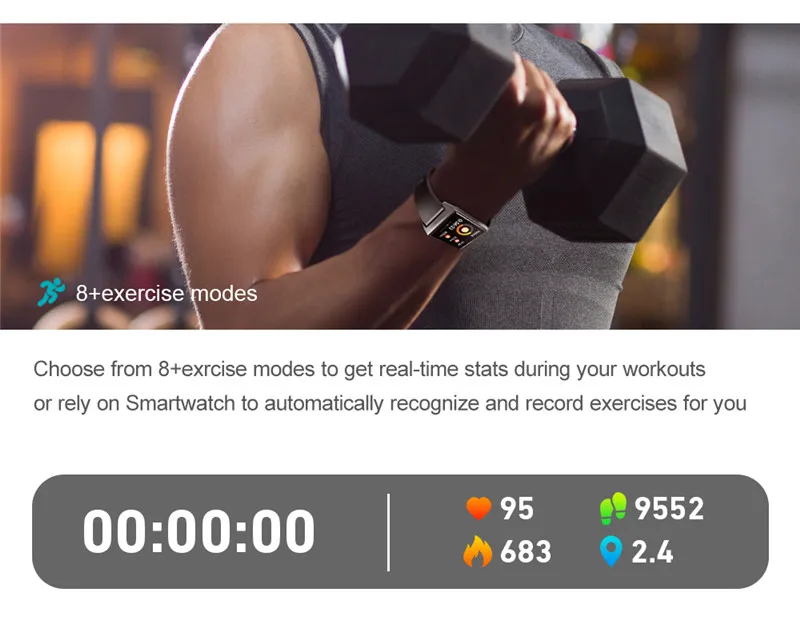 W1S Смарт часы для мужчин и женщин 1," ips цветной экран Smartwatch Шагомер монитор сердечного ритма кровяное давление браслет