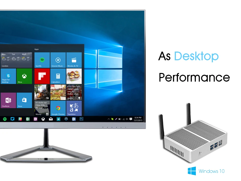 Безвентиляторный мини ПК DDR3L ram HD разрешение Windows 10 Мини компьютер Celeron 2955U 3955U Настольный ПК wifi HDMI 2,5 дюймов SATA HDD