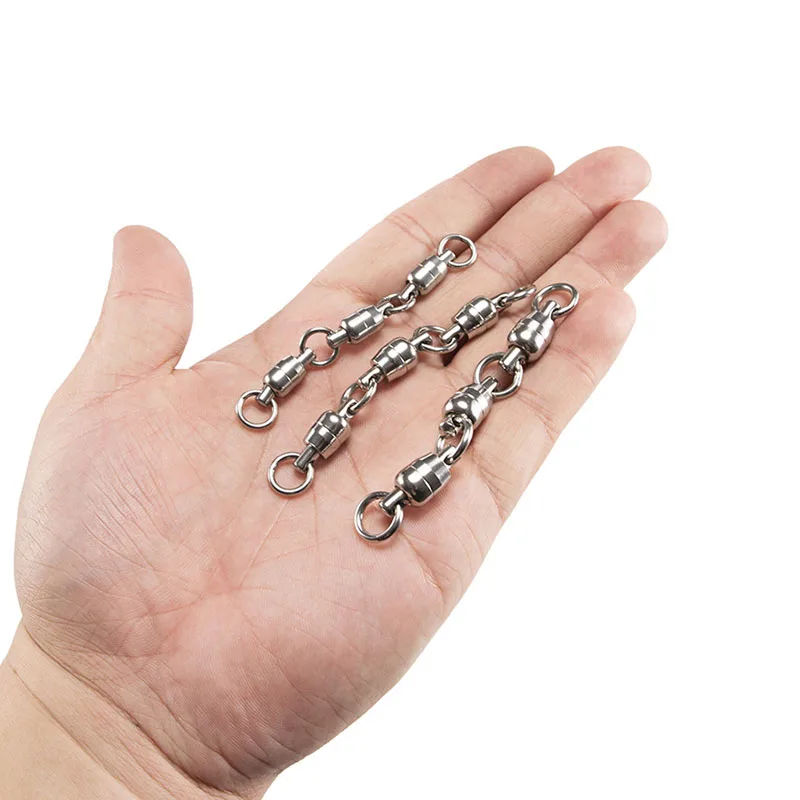 1 шт./пакет высокоскоростной прочный рыболовный соединитель тройной Поворотный