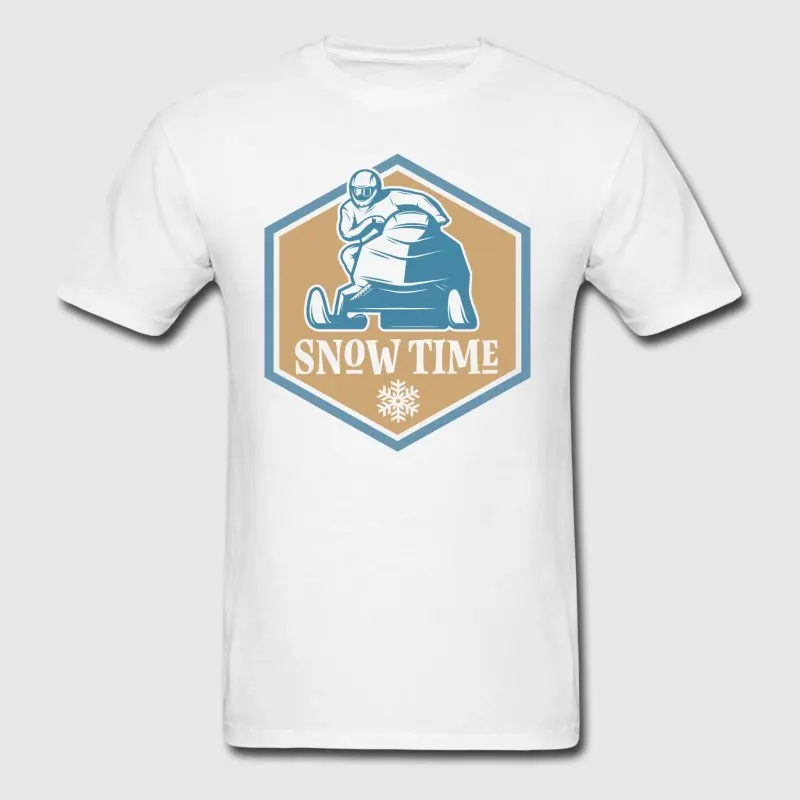 Новый стиль Для мужчин летняя футболка Снегоход зима Sporter Crazy наряд Camisetas Hombre Awesome