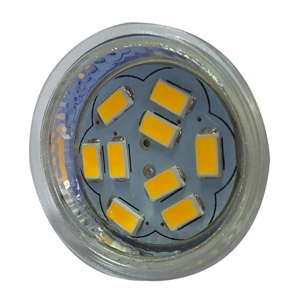 

New 4W GU4(MR11) LED Spotlight MR11 9 SMD 5730 430 lm DC 12V, Warm White