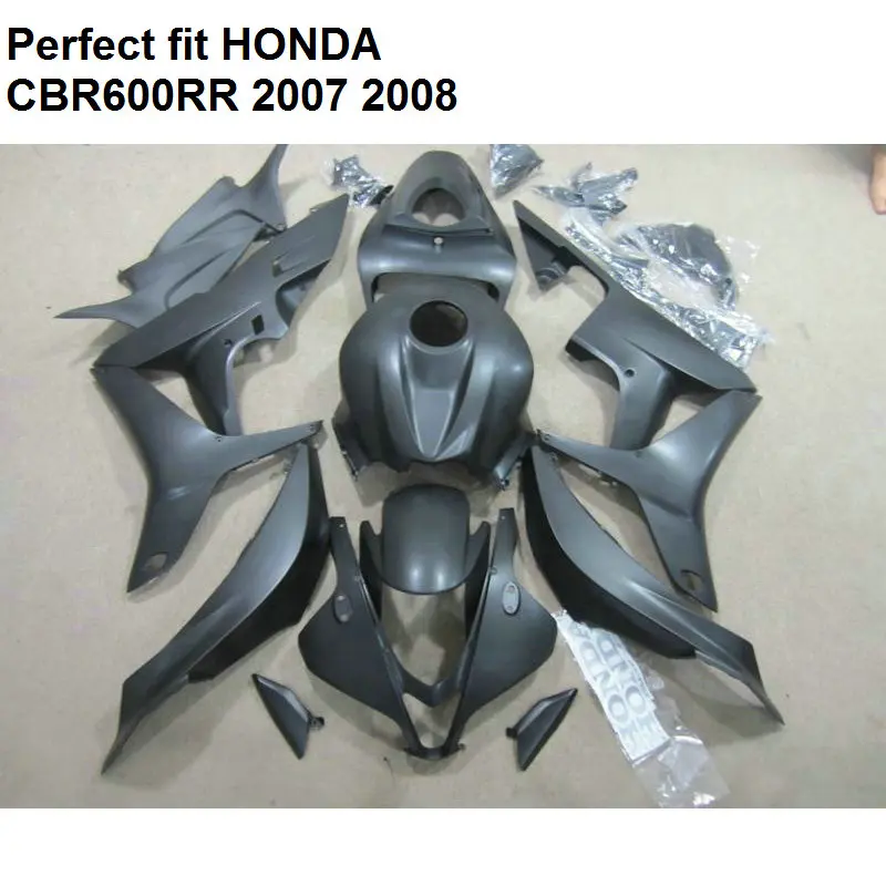 Комплект обтекателей для кузова Honda CBR 600RR 2007 2008 комплект CBR600RR 07 08 матовый черный