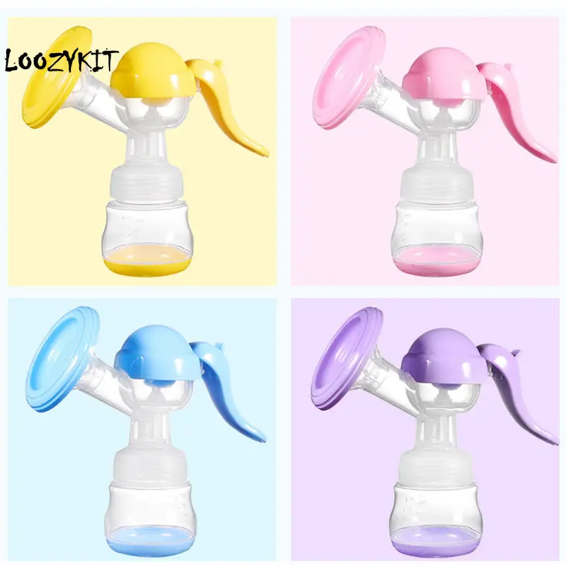 Loozykit ручной молокоотсос для кормления ручной, для грудного молока кремния PP BPA с молочные бутылки соски функция молокоотсосы