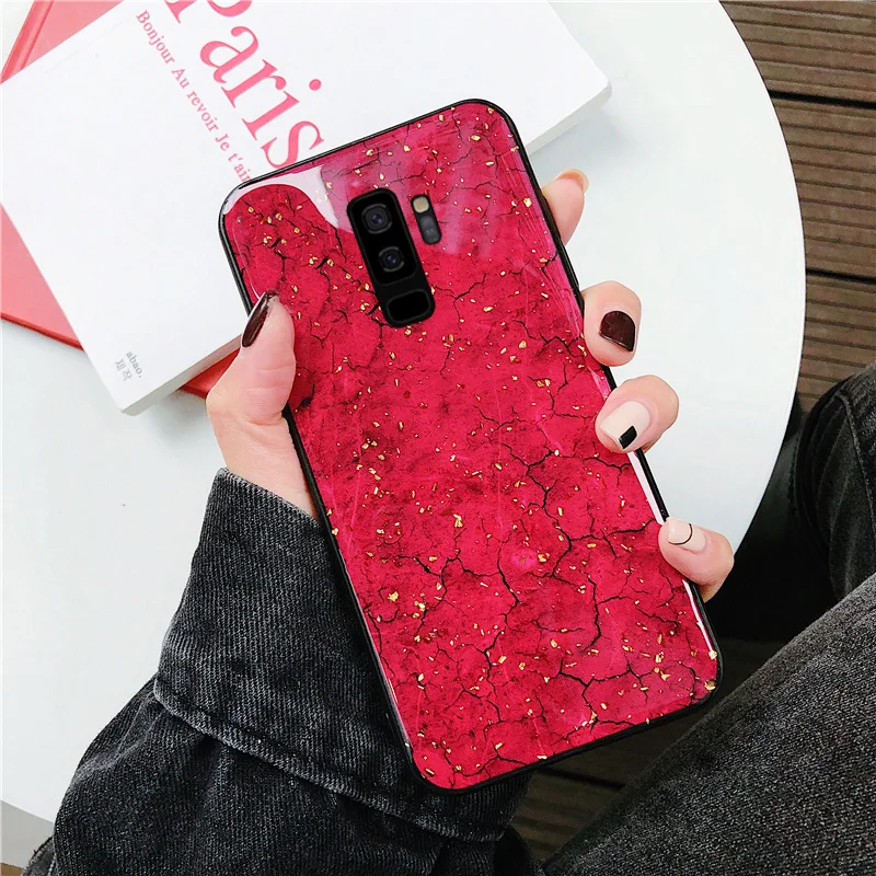 for Samsung Galaxy Note 9 8 S10 S10e S9 S8 Plus S7 edge A6 A8 2018 J4 J6 J8 Case Marble Silicone Anti-knock Cover Funda Bumper |