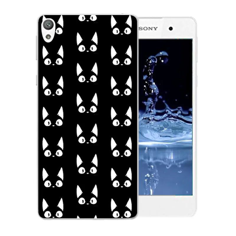 Luck Cat Pattern Soft Silicone Phone Case For Sony Xperia E5 E 5 F3311 F3313 TPU Matte Gel Cover Coque |