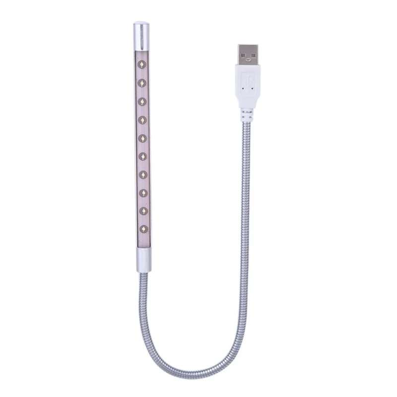 10 светодиодов новая портативная панель освещения Портативная USB гибкая палка с