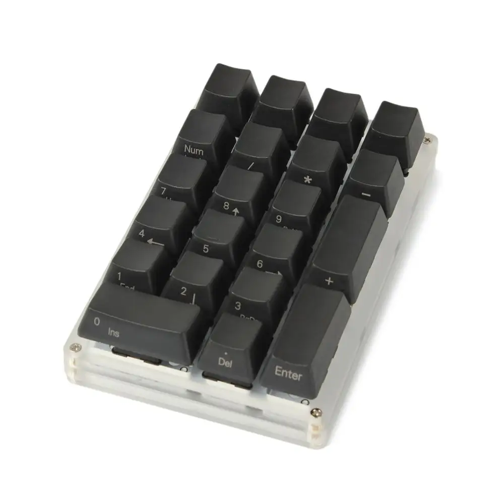 Black 21 ключ YMDK с боковой печатью Пустой Топ-печатный толстый PBT ABS Keycap для MX переключателей механическая клавиатура Numpad(только KEYCAP - Цвет: Black