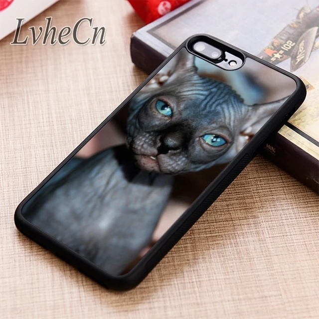 LvheCn Забавный чехол с голой кошкой сфинксом для iPhone 5 6 6s 7 8 plus X XR XS max 11 12 Pro Samsung Galaxy S7