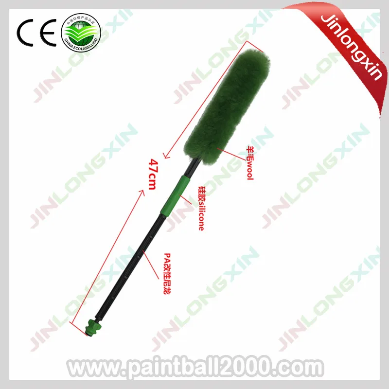 Green SPUNKY 4 шт./лот многоцветная Шерсть Пейнтбол баррель швабра с отжимом баррель буфера - Цвет: Green