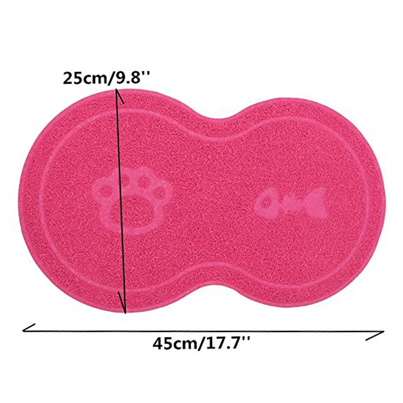 45*25 см миска для кошек и собак коврик для кормления домашних животных вода еда Блюдо Поднос протрите чистый пол ПВХ собака место коврик товары для собак