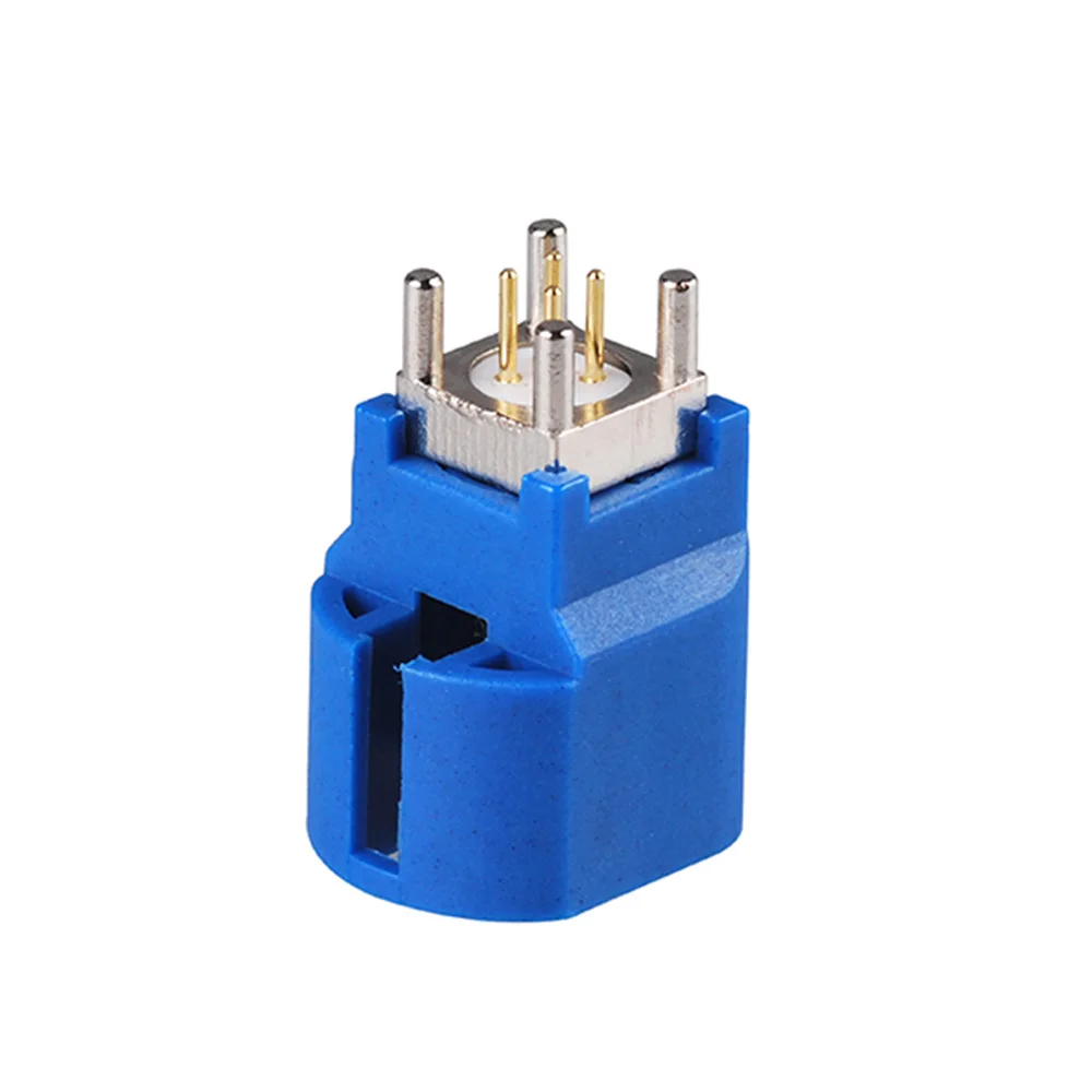 Автомобильный GPS антенный приемник адаптер Fakra HSD LVDS Code C Jack Female PCB Mount ST Blue/5005 для