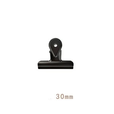 matte black 30mm Ретро бронзовые черные матовые металлические зажимы ласточкин хвост канцелярский бумажный органайзер для документов скоросшиватель зажим школьные офисные принадлежности для хранения - Цвет: matte black 30mm