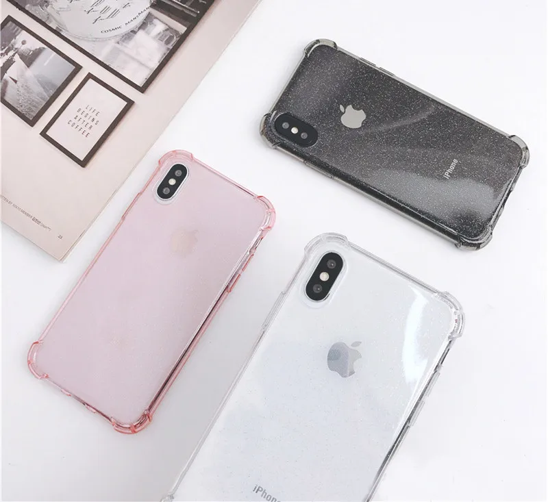 QJW яркий цветной Блестящий Шикарный чехол для телефона iphone XS Max XR X 8 7 6 S Plus модный
