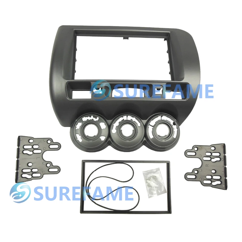 2Din радио фасции Жгут адаптер для Honda Jazz Fit 2002-2008(правое колесо) приборная пластина лицо тире комплект стерео панель DVD отделка
