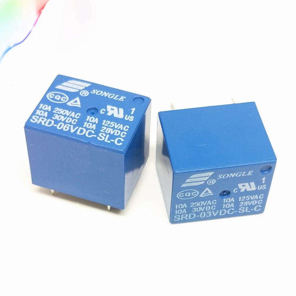 Реле SRD-03VDC-SL-C SRD-05VDC-SL-C SRD-06VDC-SL-C SRD-09 VDC-SL-C 3 V 5 6 9 10A 250VAC 5PIN T73 |