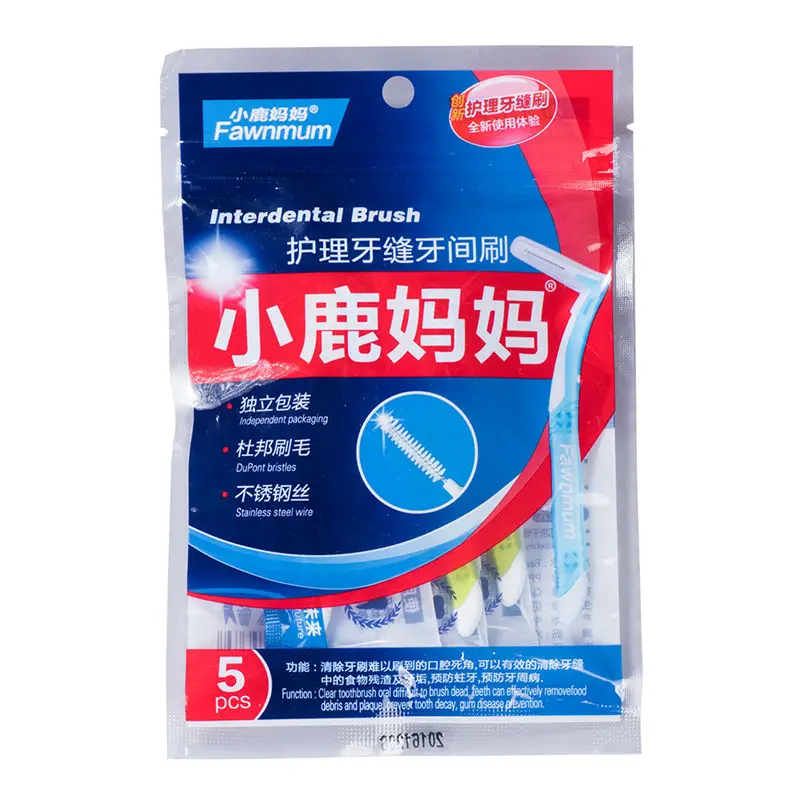 

5PCS Shaped Interdental Brush Orthodontic Toothbrushes Soft Dental Interdental Oral Care Brushes 5 Pcs 0.7 0.8 1.0 1.2 mm #1058