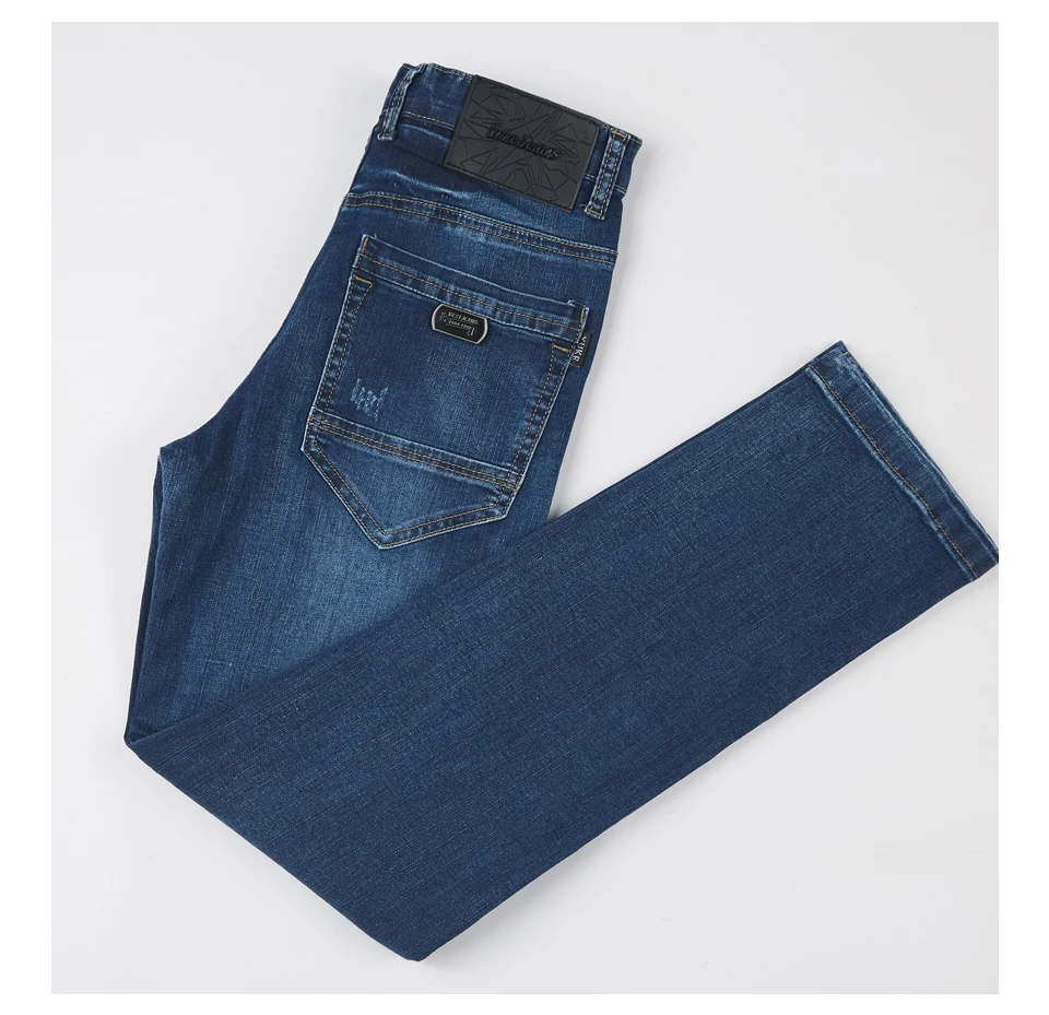 YUKE мальчик, джинсы для женщин Мода эластичная лента Slim Fit джинсы для мужчин's Стрейчевые прямые джинсы детские От 8 до 15 лет M13453