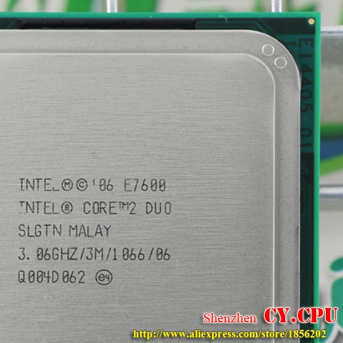 Процессор Intel Core 2 Duo E7600 CPU (3 0 ГГц/3 м/1066 ГГц) Socket 775 бесплатная доставка|socket 478