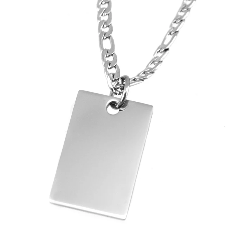 20PCS Stainless Steel Dog Tag Blank Military Plate Pendant Metal Dogtag For Men ID Car Collar Mirror Polished Wholesale | Украшения и