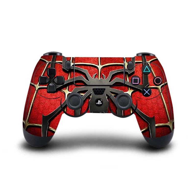Человек-паук полное покрытие геймпад кожи наклейки для Playstation 4 Dualshock 4 Контроллеры виниловые накладки наклейки Play Station 4 протектор