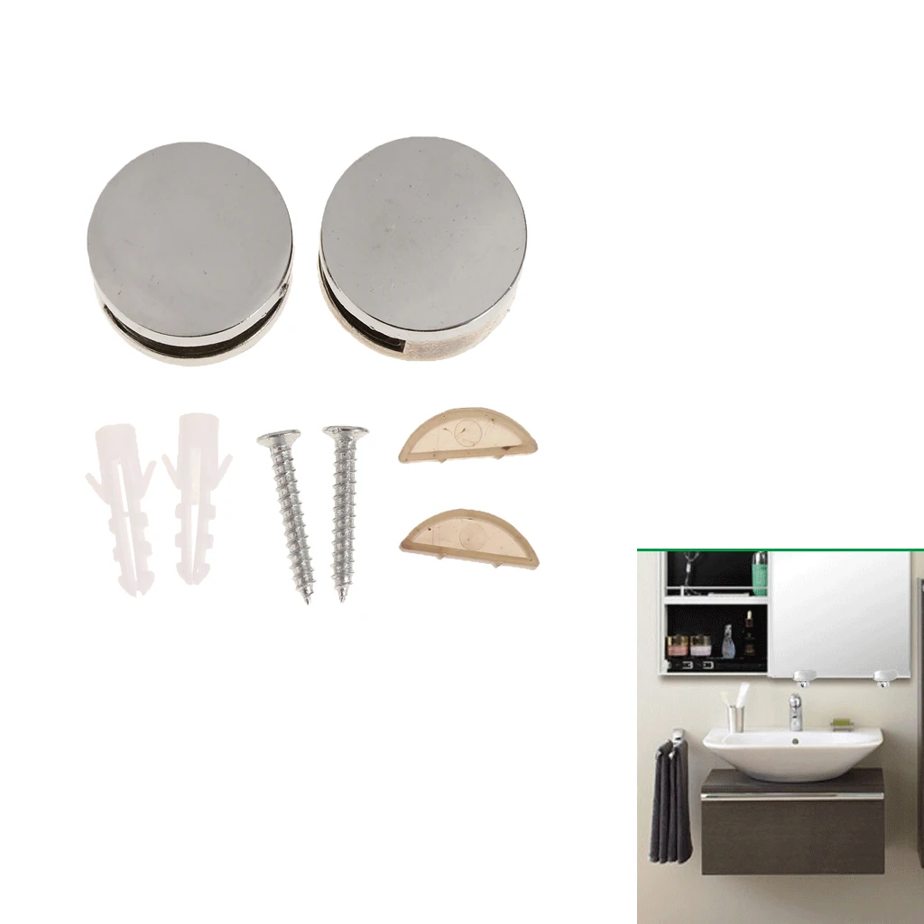 Держатель для круглого зеркала из цинкового сплава 2 шт. | Обустройство дома