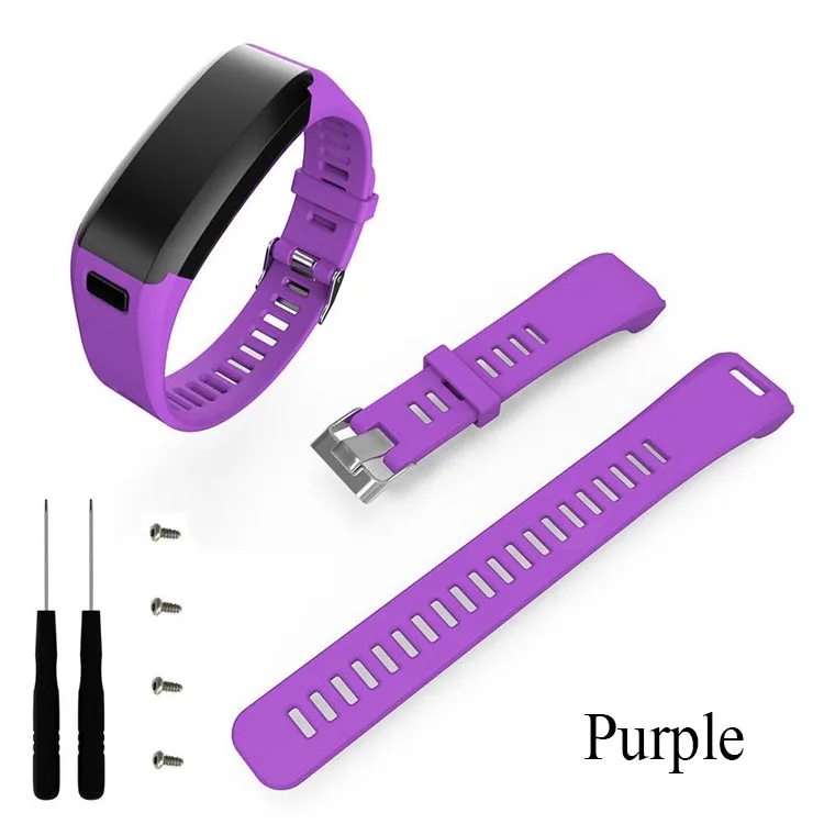 Многоцветный силиконовый ремешок для Garmin vivosmart HR SmartBand с 4 шт. винт и 1 шт. convient инструмент Новые спортивный ремешок