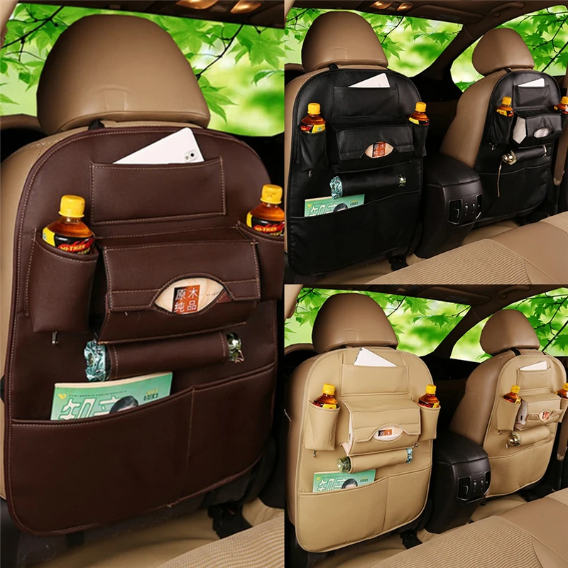 Водонепроницаемая кожаная автомобильная сумка для хранения 3 цвета держатель с