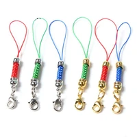 20pcs lanyard lariat strap cords lobster clasp rope keychains hooks mobile set charms keyring bag accessories key ring