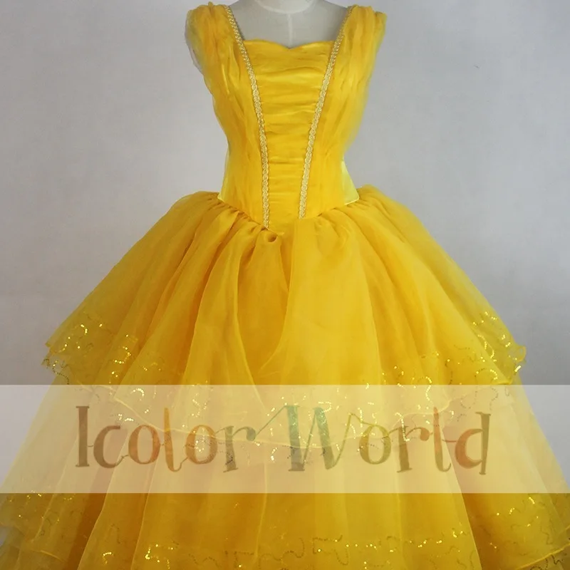 Новинка 2017 года платье принцессы Красавица и Чудовище карнавальный костюм |