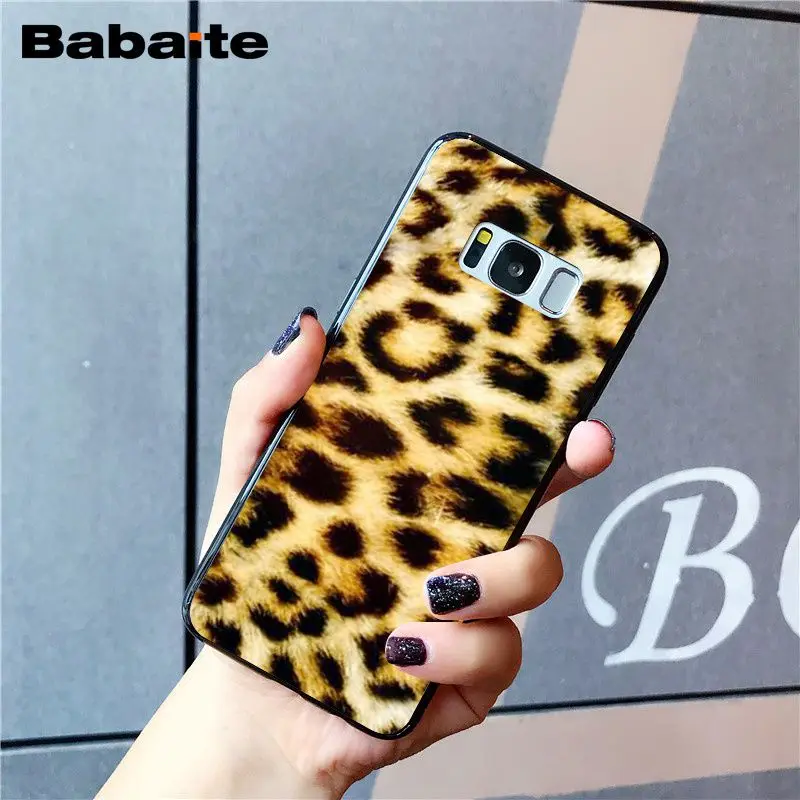 Модный чехол для телефона Babaite с тигром и леопардовым принтом Пантеры Samsung Galaxy S8 S7