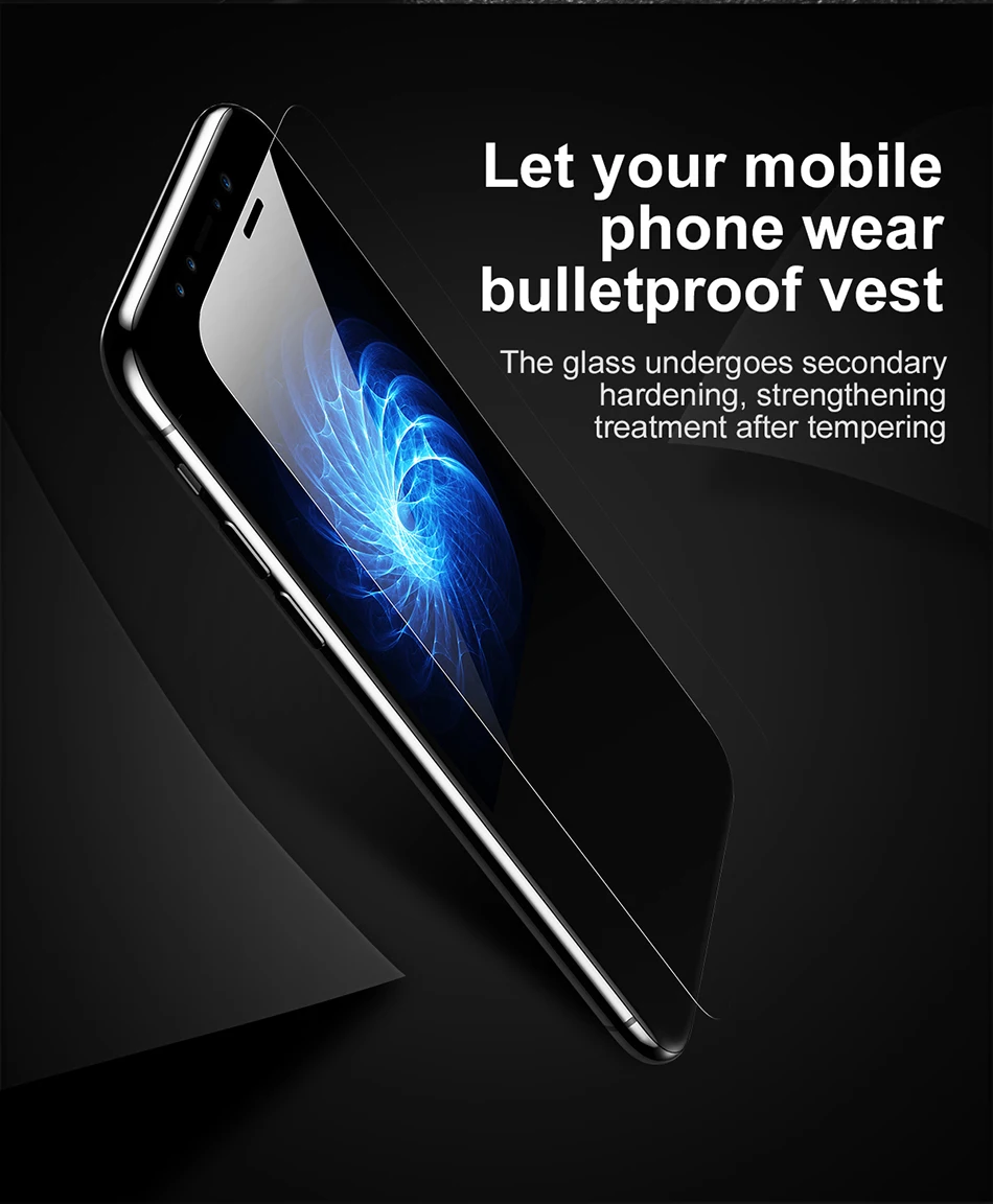 Защитная пленка Baseus 0,15 мм для iPhone X из закаленного стекла, ультратонкое защитное стекло 9H с защитой от царапин для iPhone X, фронтальная пленка