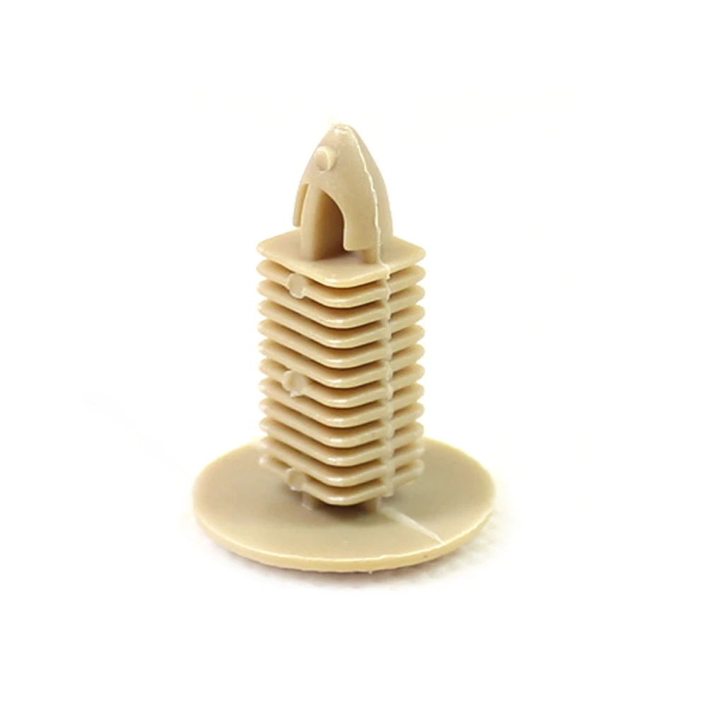 CNIKESIN 100PCS Car Fastener Universal Ceiling Trunk Front Cover Plastic Decorative Fixed Clamp Beige Auto Interior Clip | Автомобили и