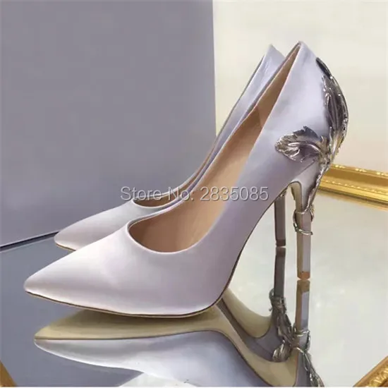 Zapatos Mujer коллекция 2017 года великолепные шелковые туфли принцессы на высоком