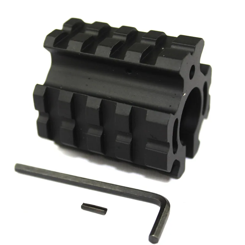 Низкопрофильный газовый блок 0 75 дюйма с четырёхъядерным креплением для