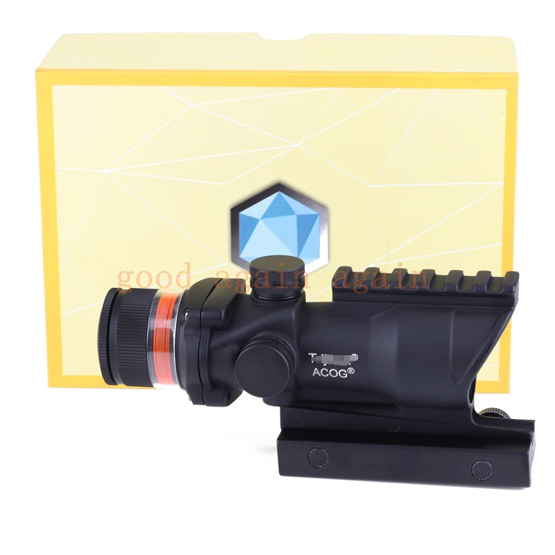 Тактический acog Стиль 4x32 прицел красный оптический волокно acog Стиль Охота стрельба