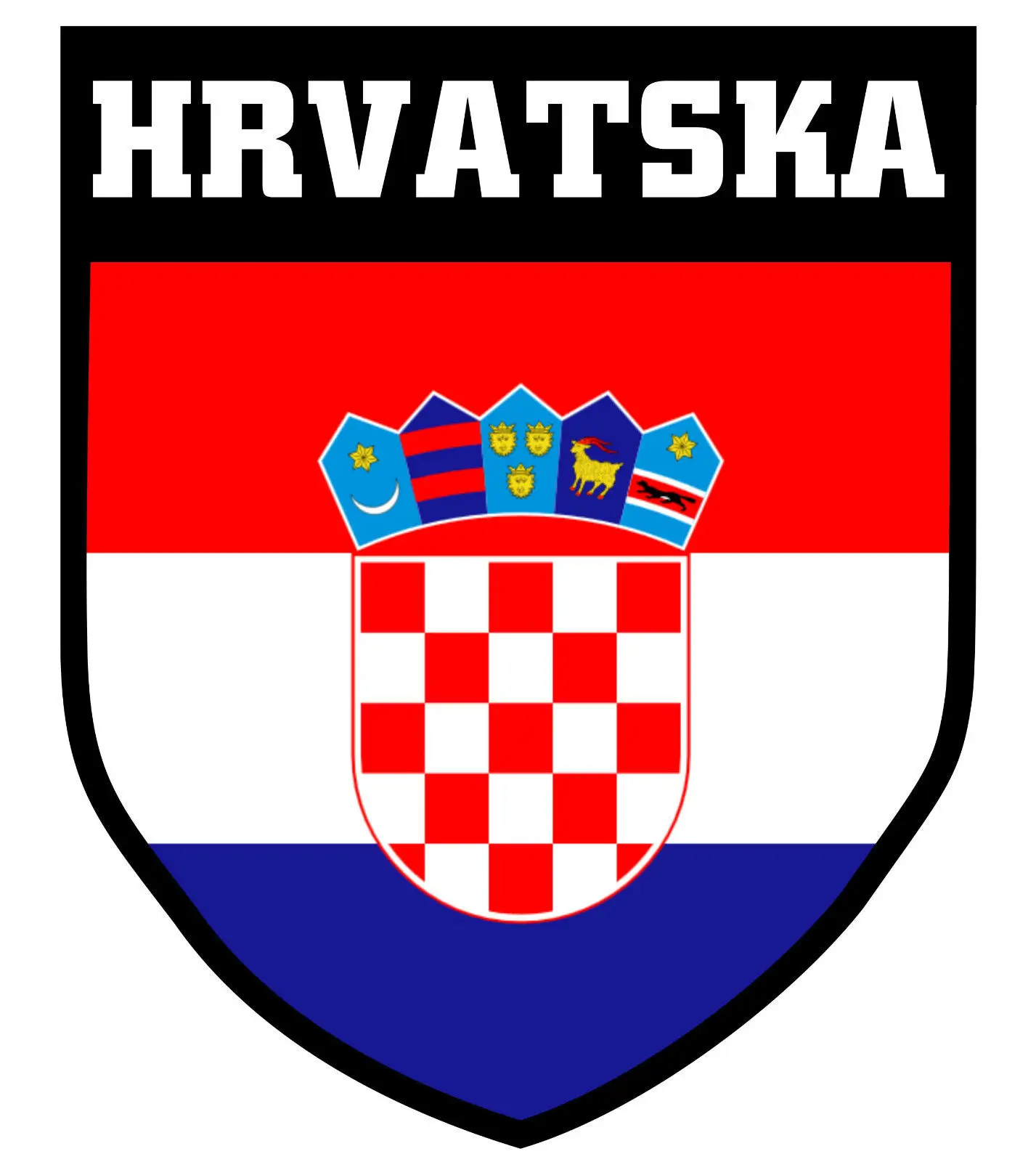 Фирменная мужская футболка 2018 хорватская модная Hrvatska Soccers для футбола Crest Мужская