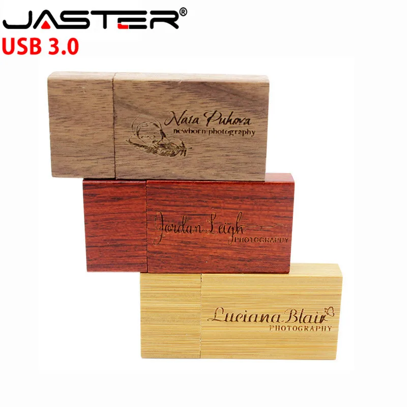 USB флеш накопитель JASTER деревянный 4/8/16/32/64 ГБ 5 цветов|USB флэш-накопители| |