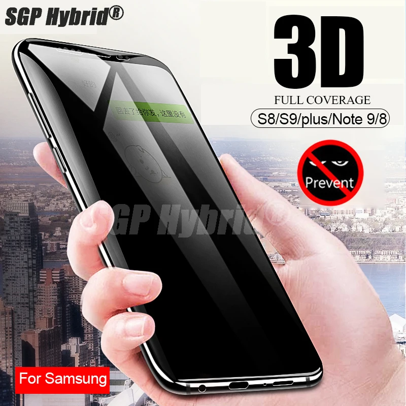 3D антибликовое закаленное стекло для Samsung galaxy s9 s8 plus Защитное экрана samsung note 9