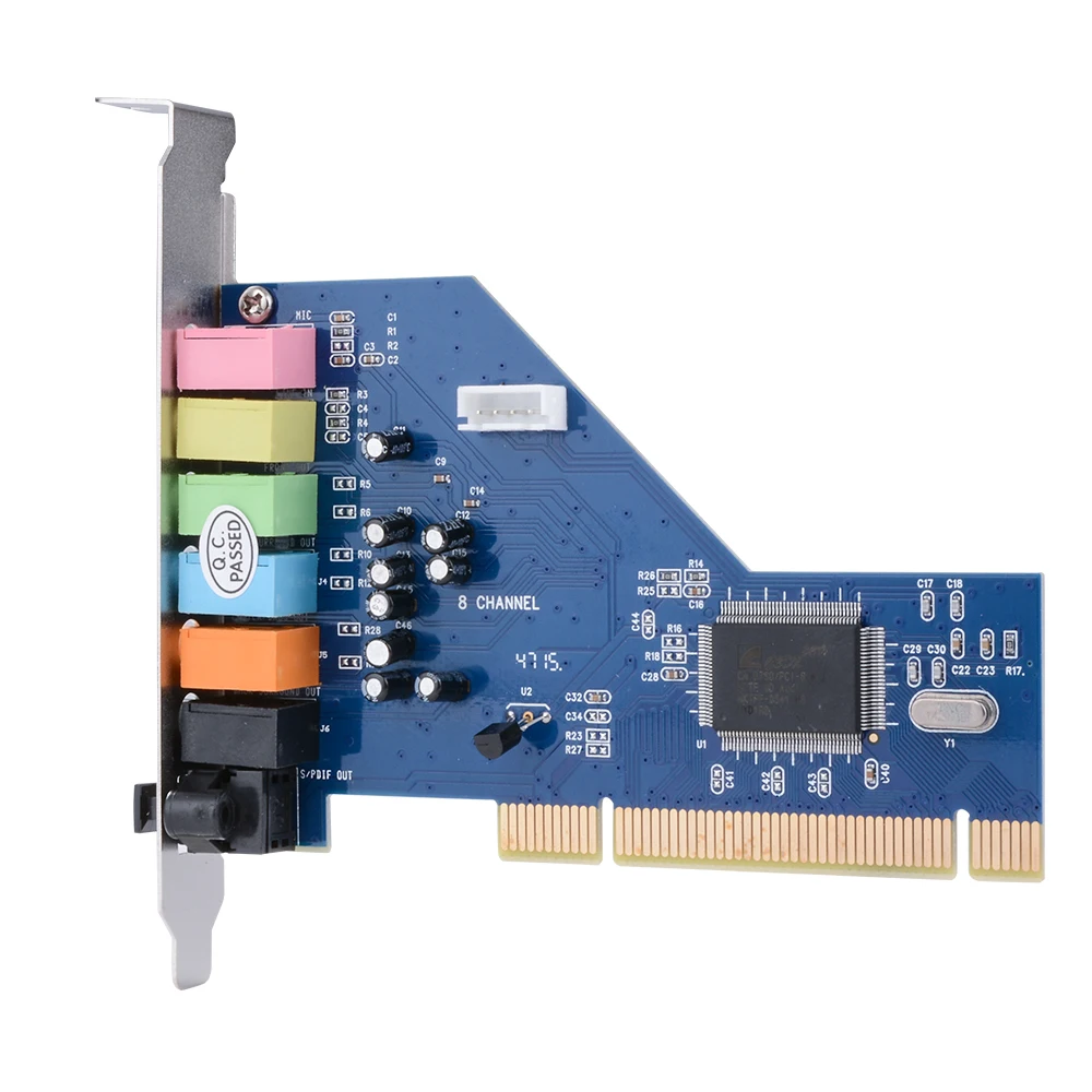 XCSOURCE PCI 7.1 Channel 7.1CH Surround 3D Sound Audio Card CMI8768 Chipset for PC Windows XP/Vista/7 AC393 |