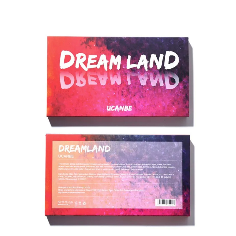 UCANBE мерцающие матовые тени для век Dreamland палитра макияжа 18 цветов Фиолетовый
