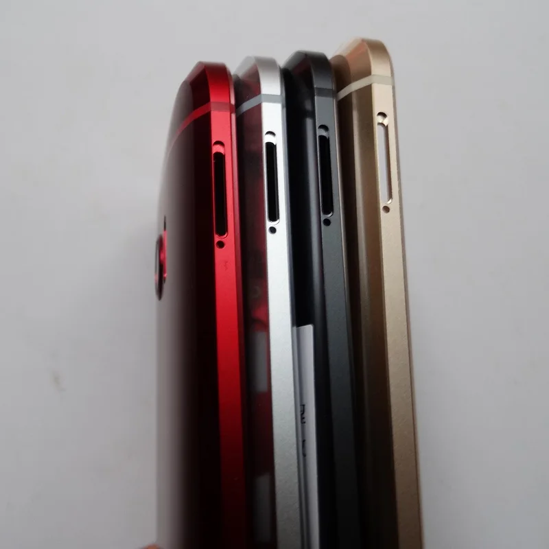 Чехол-накладка для HTC M10 металлический с кнопками регулировки громкости и