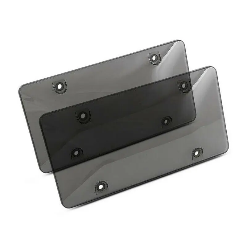 2 шт. автомобилей Копченый крышка номерного знака бирка рамка щит тонированные