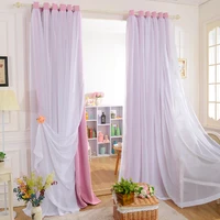 custom princess beauty new korean models matt full blackout curtains for living room white tullesheer curtains for girls room